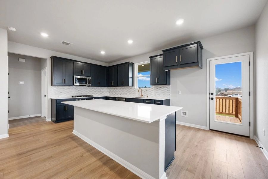 Furnished interior view inside a new home in Berry Creek Highlands, Georgetown (Image 6).