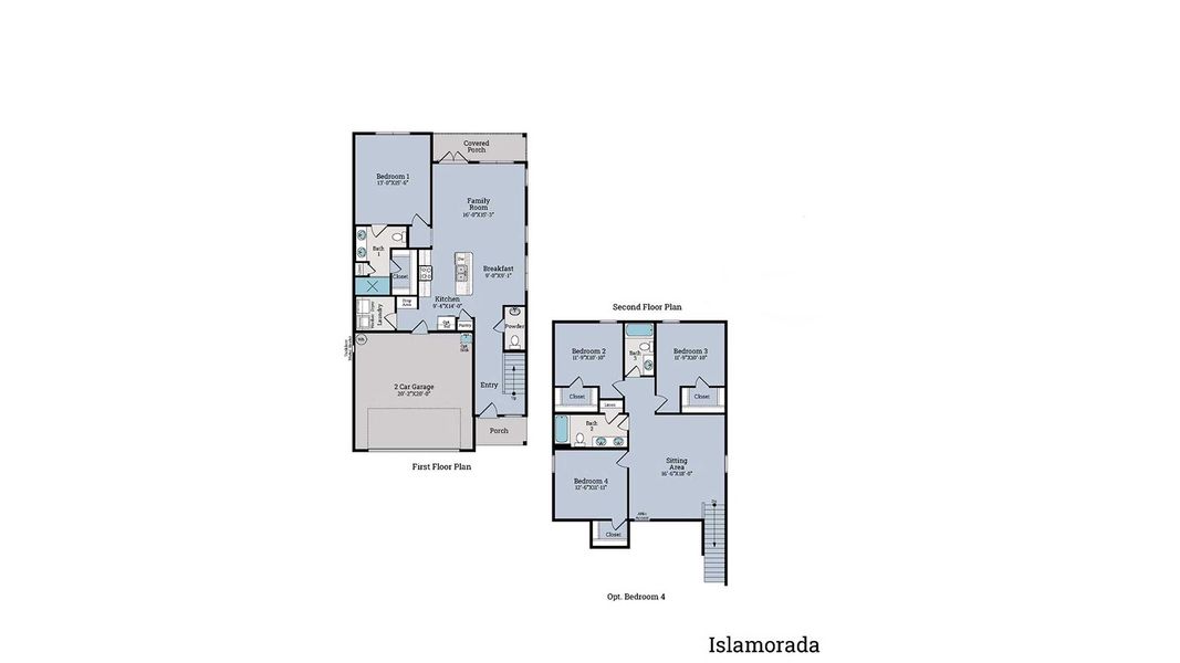 2D floor plan layout of this home in Breakfast Point East Phase I, Panama City Beach, FL (Image 3).