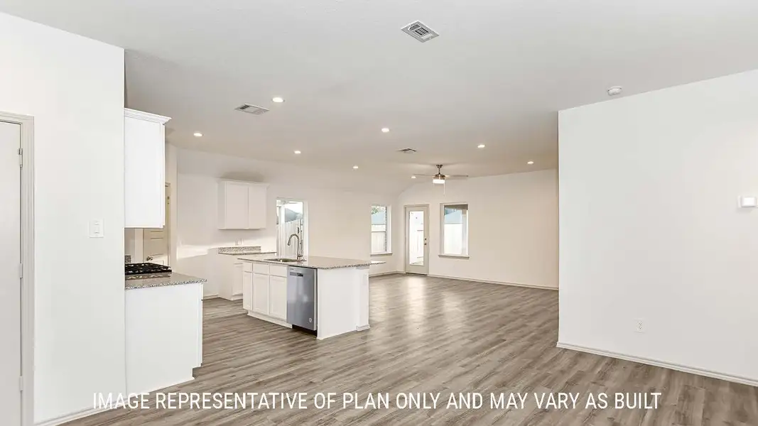 Representative furnished interior of a home built from the Lakeway by D.R. Horton in Highland Village, Nome (Image 6).