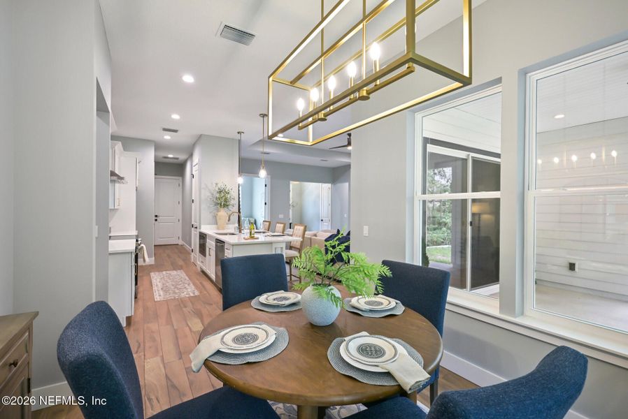 Furnished interior view inside a new home in , Jacksonville (Image 46).