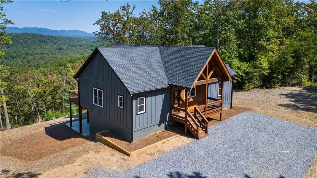 Front exterior of a new home in , Ellijay, GA, highlighting curb appeal (Image 20).
