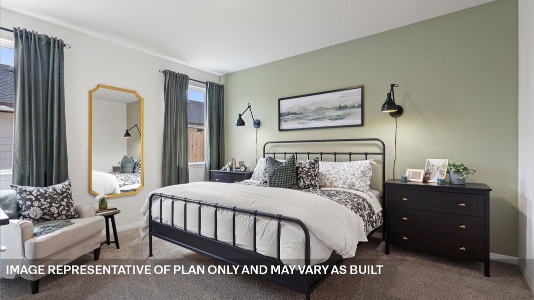 Furnished interior view inside a new home in Avery Centre, Round Rock (Image 16).