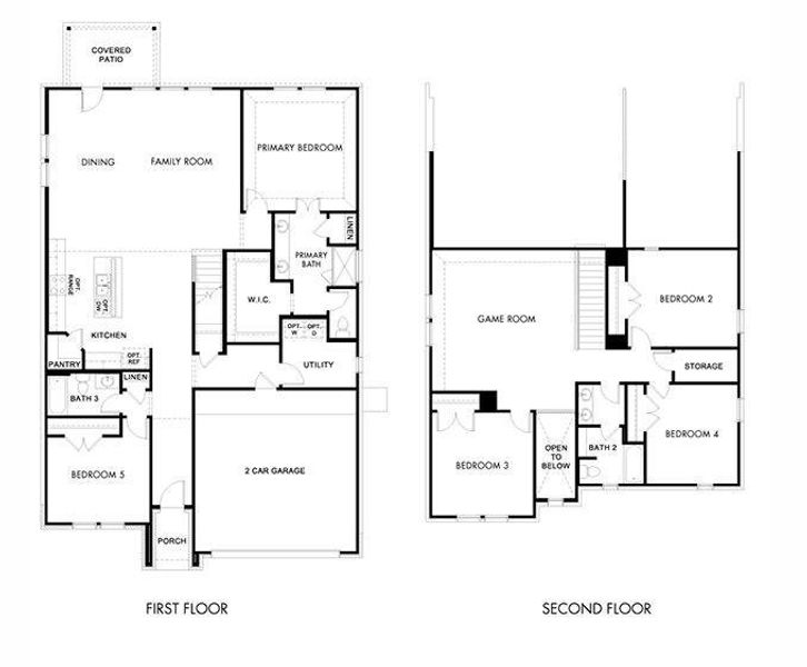 2D floor plan layout of this home in Stonehaven, Seagoville, TX (Image 3). 2D floor plan layout of this home in Stonehaven, Seagoville, TX (Image 3).