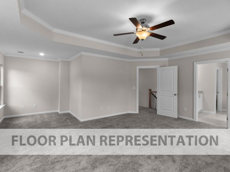 Owner’s Suite with Sitting Area | Parkwood Plan by Ivey Homes