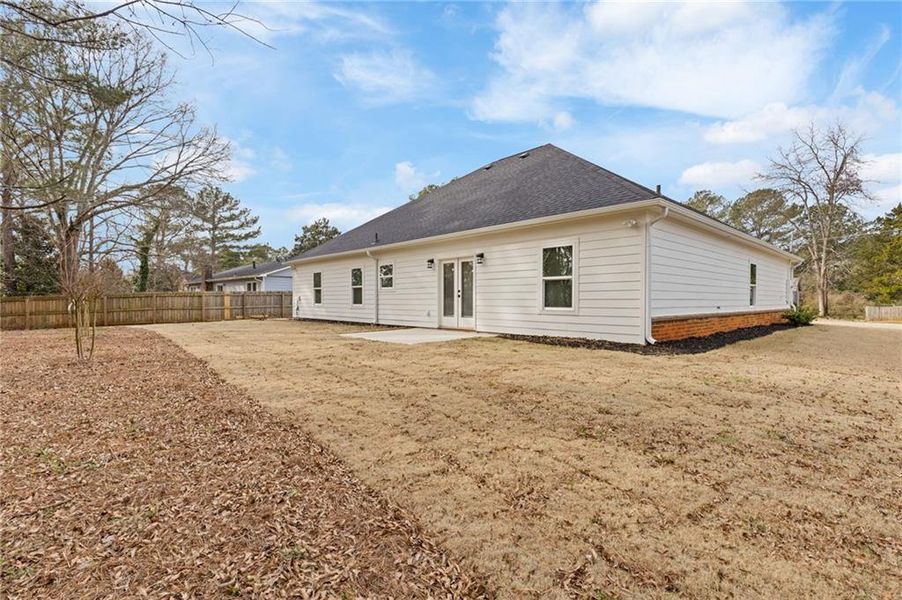 Exterior details and patio area of a home in , Lithonia (Image 27).