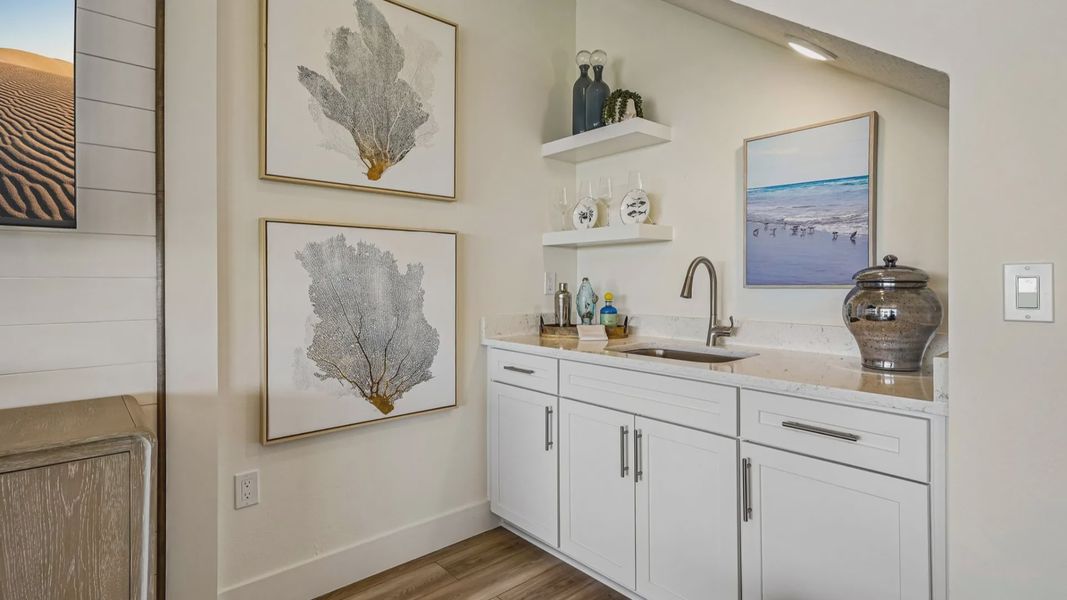 Oleander Floor Plan Wet Bar by DRB Homes in Ardisia Park in New Smyrna Beach, FL
