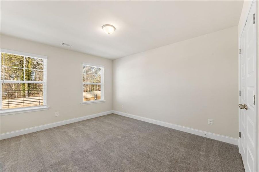 Spacious, unfurnished interior of a new home in Mulberry Summit, Flowery Branch (Image 18). Spacious, unfurnished interior of a new home in Mulberry Summit, Flowery Branch (Image 18).