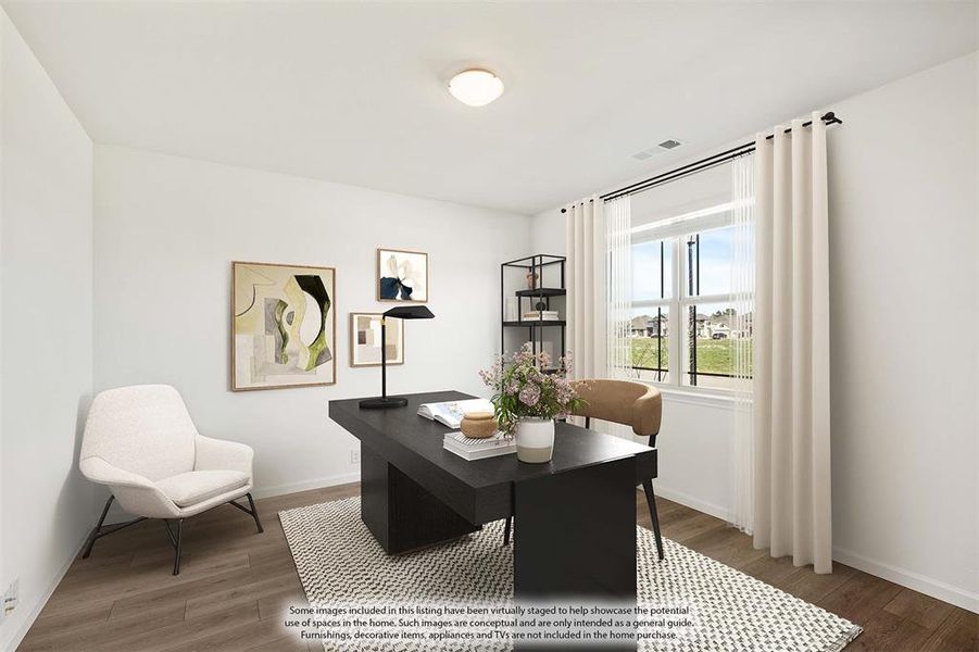 Furnished interior view inside a new home in ArrowBrooke Elements, Aubrey (Image 18).