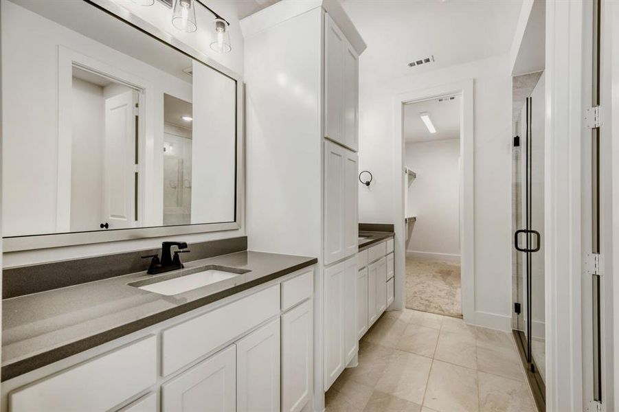 Furnished interior view inside a new home in Castle Hills Northpointe - Townhomes, Lewisville (Image 12).