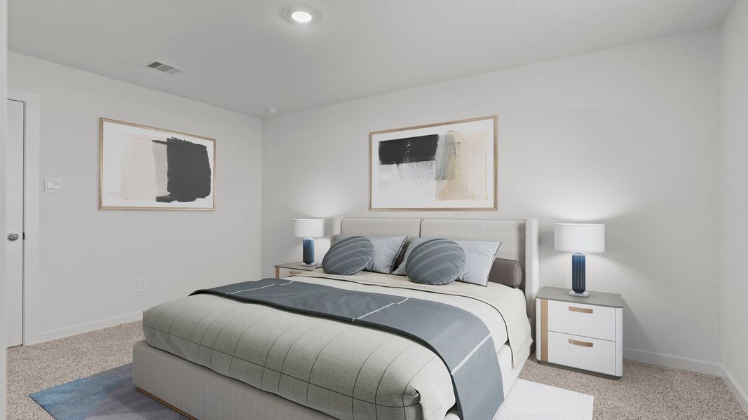 Furnished interior view inside a new home in Villarosa at Tamarron, Katy (Image 20).