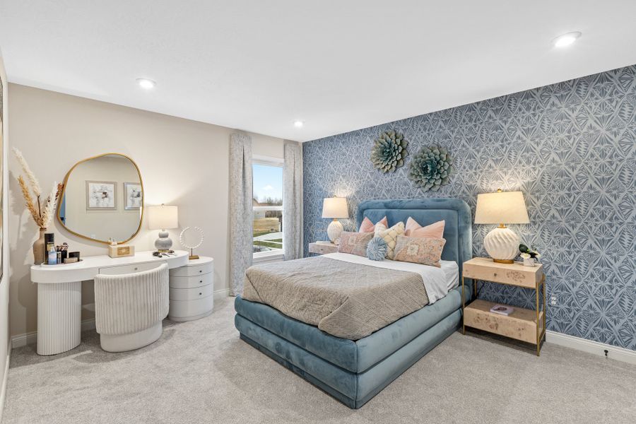 Representative furnished interior of a home built from the Wyatt by Fischer Homes in Twin Lakes, Hoschton (Image 50).