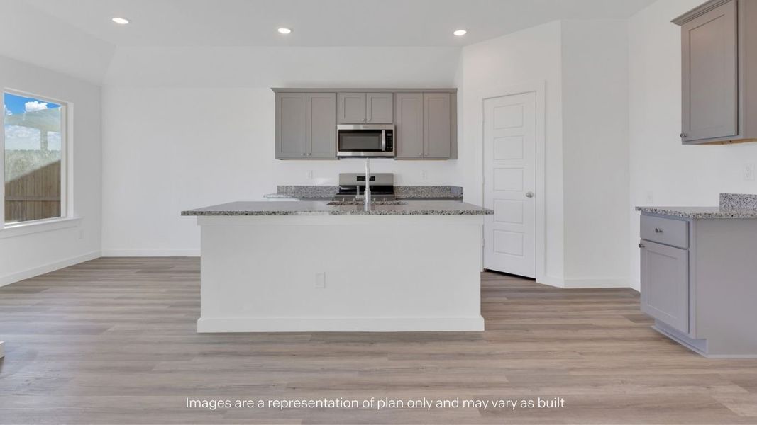 Furnished interior view inside a new home in Allen Farms, Lubbock (Image 7).