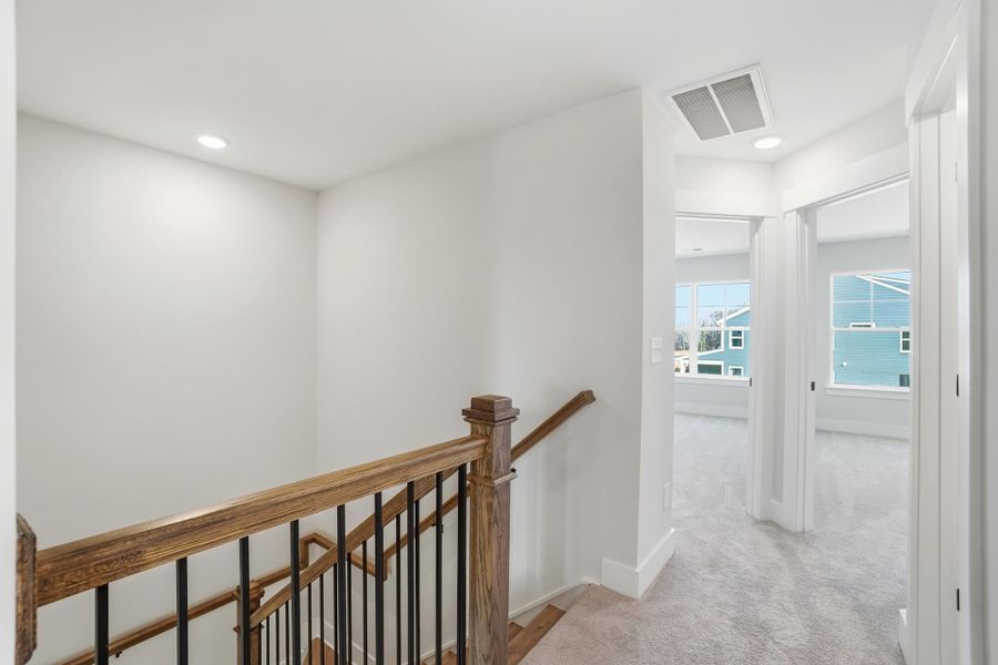 Spacious, unfurnished interior of a new home in Blythe Mill Townhomes, Waxhaw (Image 20). Spacious, unfurnished interior of a new home in Blythe Mill Townhomes, Waxhaw (Image 20).