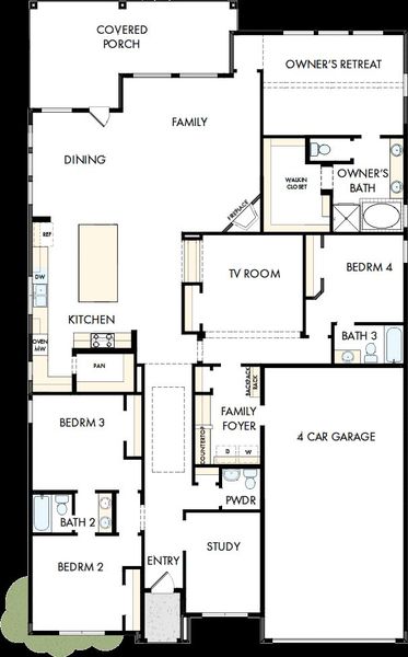 2D floor plan layout of this home in The Ridge at Northlake, Northlake, TX (Image 2). 2D floor plan layout of this home in The Ridge at Northlake, Northlake, TX (Image 2).