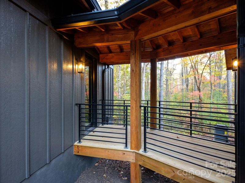 Exterior details and patio area of a home in , Brevard (Image 29). Exterior details and patio area of a home in , Brevard (Image 29).