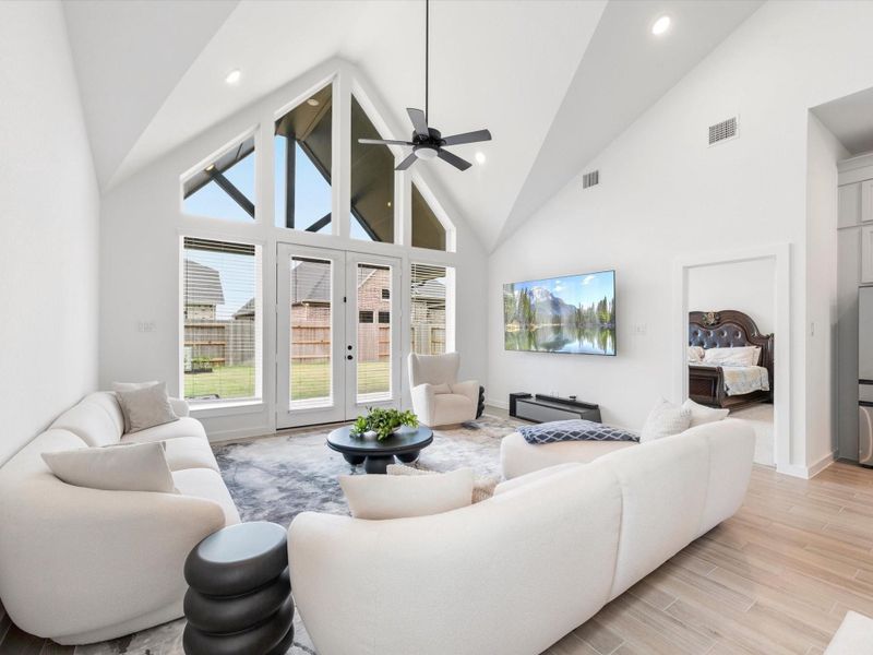 Even though this a two-story home...Look at the height of this ceiling!! Even though this a two-story home...Look at the height of this ceiling!!