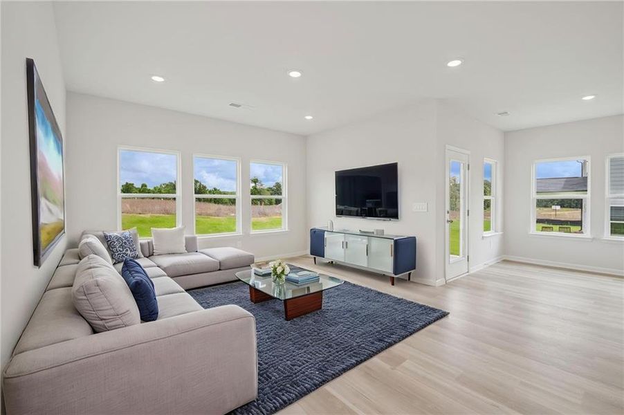 Furnished interior view inside a new home in Northwoods at Mirror Lake, Villa Rica (Image 15).