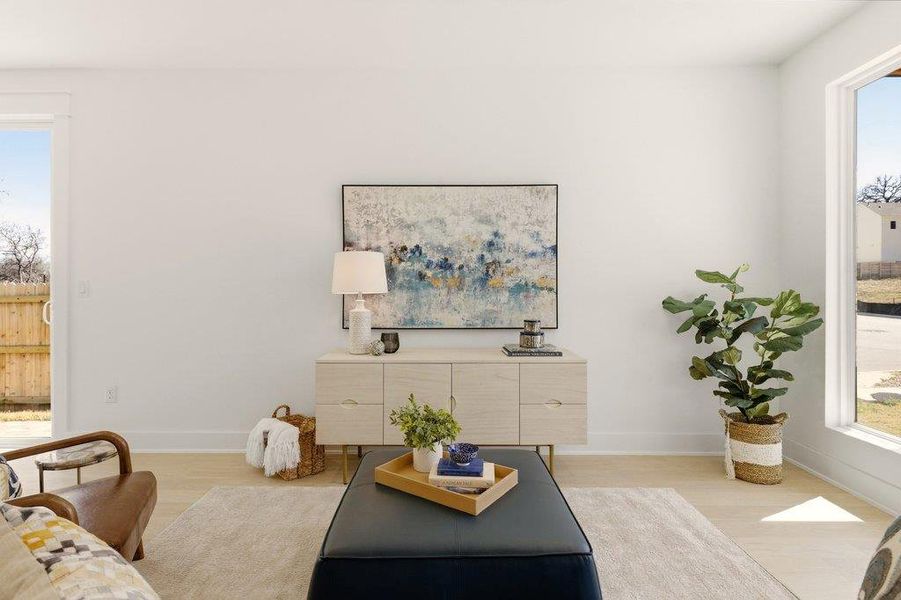 Furnished interior view inside a new home in , Austin (Image 20).