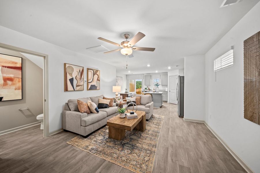 Furnished interior view inside a new home in Champions Village at Cherry Hill, Pendleton (Image 13).