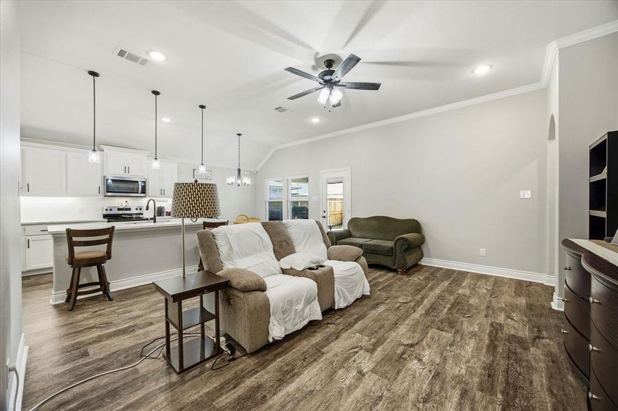 Furnished interior view inside a new home in , Greenville (Image 17). Furnished interior view inside a new home in , Greenville (Image 17).