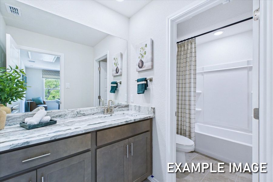 Representative furnished interior of a home built from the The Gillian C by Davidson Homes LLC in Buffalo Way Villas, Houston (Image 23).
