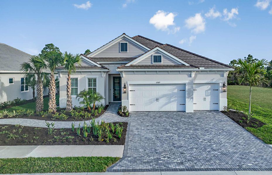 Representative exterior photo of a completed home built from the Silver Sky 2 by Neal Communities in Avelina, Venice, FL (Image 23). Representative exterior photo of a completed home built from the Silver Sky 2 by Neal Communities in Avelina, Venice, FL (Image 23).