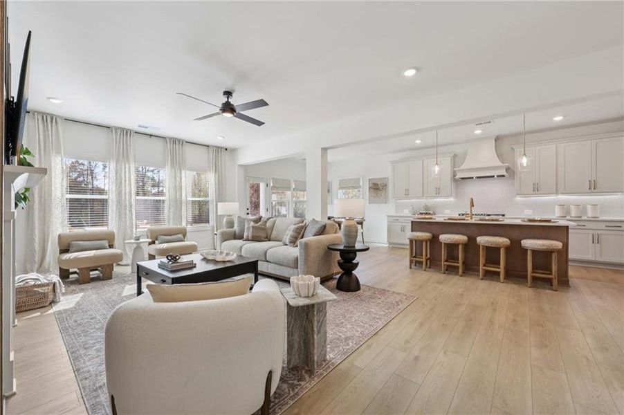 Furnished interior view inside a new home in Arbors at Richland Creek, Buford (Image 5).