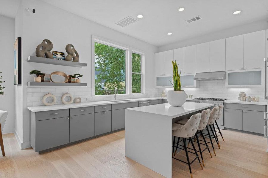 Furnished interior view inside a new home in Sunridge, Austin (Image 13).