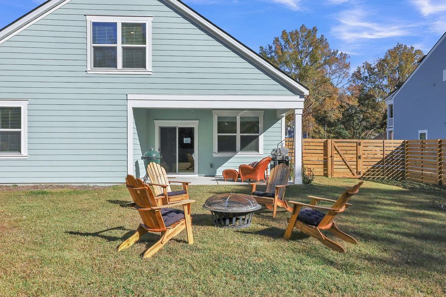 Exterior details and patio area of a home in , Yemassee (Image 28). Exterior details and patio area of a home in , Yemassee (Image 28).