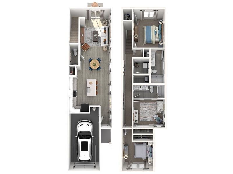 2D floor plan layout of this home in The District at Oakleaf - The Commons, Middleburg, FL (Image 3). 2D floor plan layout of this home in The District at Oakleaf - The Commons, Middleburg, FL (Image 3).