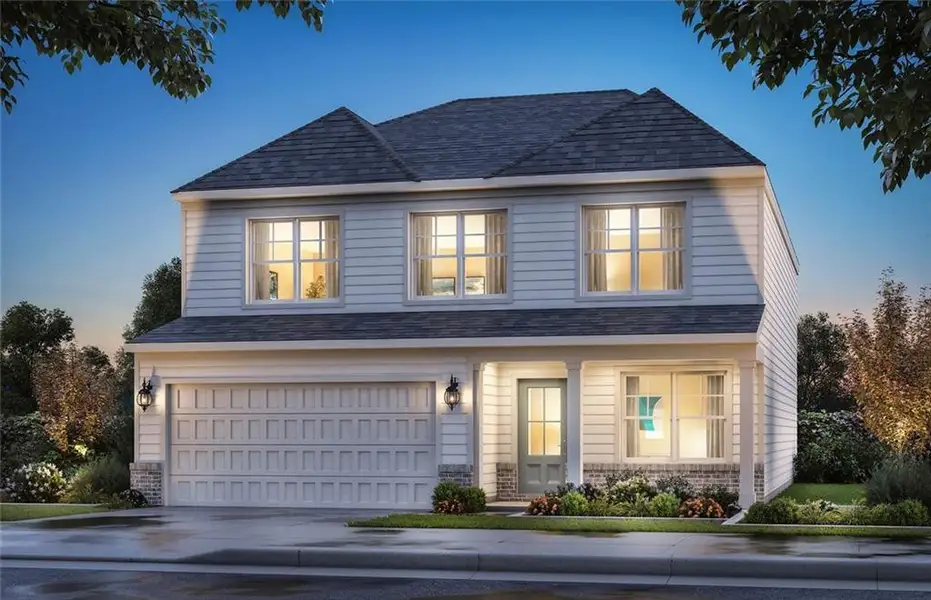 Front exterior of a new home in , Rockmart, GA, highlighting curb appeal (Image 1). Front exterior of a new home in , Rockmart, GA, highlighting curb appeal (Image 1).