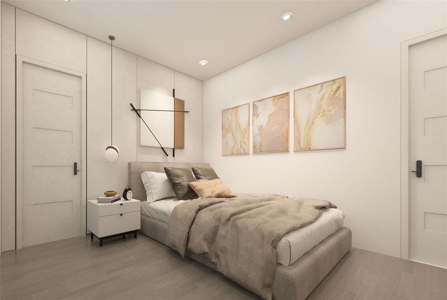 Secondary Bedroom rendering