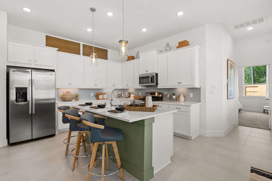 Furnished interior view inside a new home in Santa Rita Ranch, Liberty Hill (Image 31).