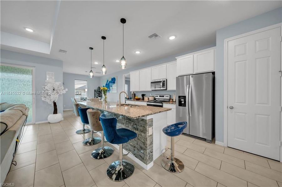 Furnished interior view inside a new home in , Cape Coral (Image 16). Furnished interior view inside a new home in , Cape Coral (Image 16).