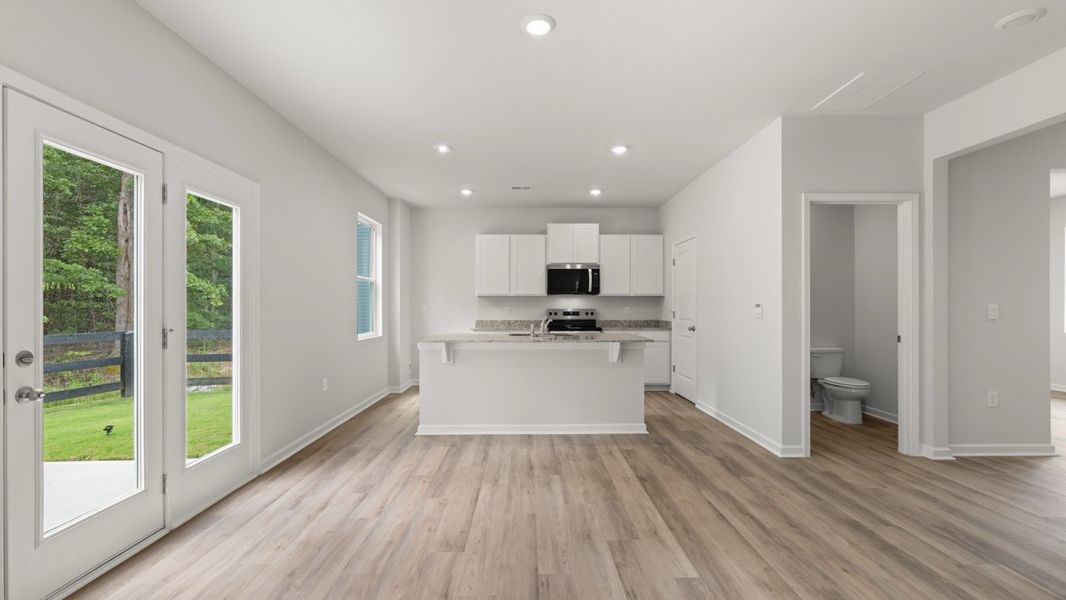 Representative unfurnished interior of a home built from the Penwell by D.R. Horton in Oakleigh Glen, Dallas (Image 12). Representative unfurnished interior of a home built from the Penwell by D.R. Horton in Oakleigh Glen, Dallas (Image 12).