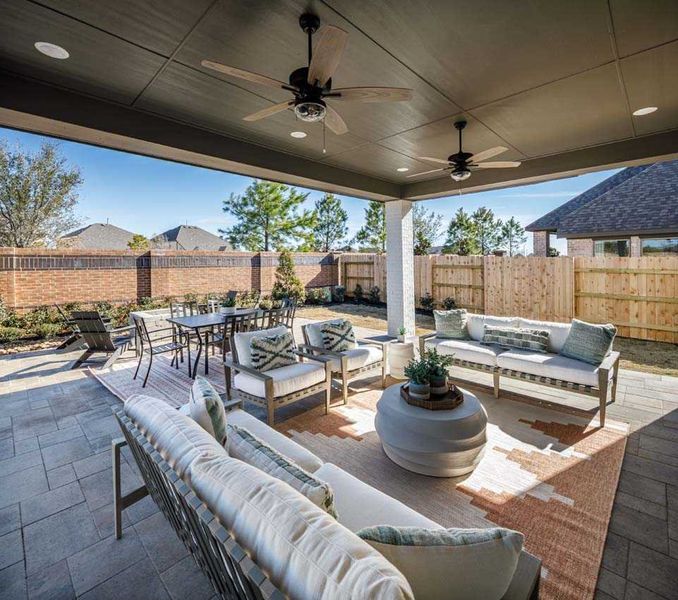 Representative Patio - some options shown