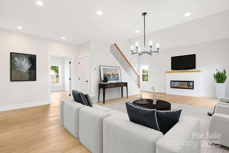 Furnished interior view inside a new home in , Hendersonville (Image 11).