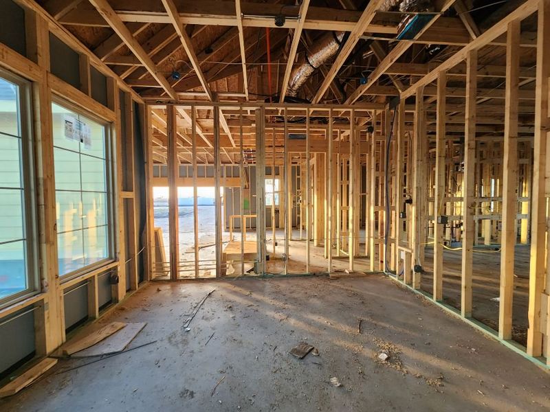 In-progress construction of a new home in Rocky Top, Krum, TX (Image 4).