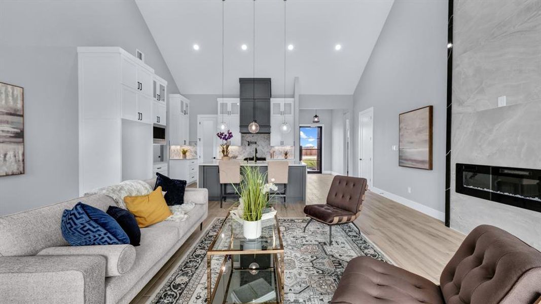 Furnished interior view inside a new home in , Weatherford (Image 15).