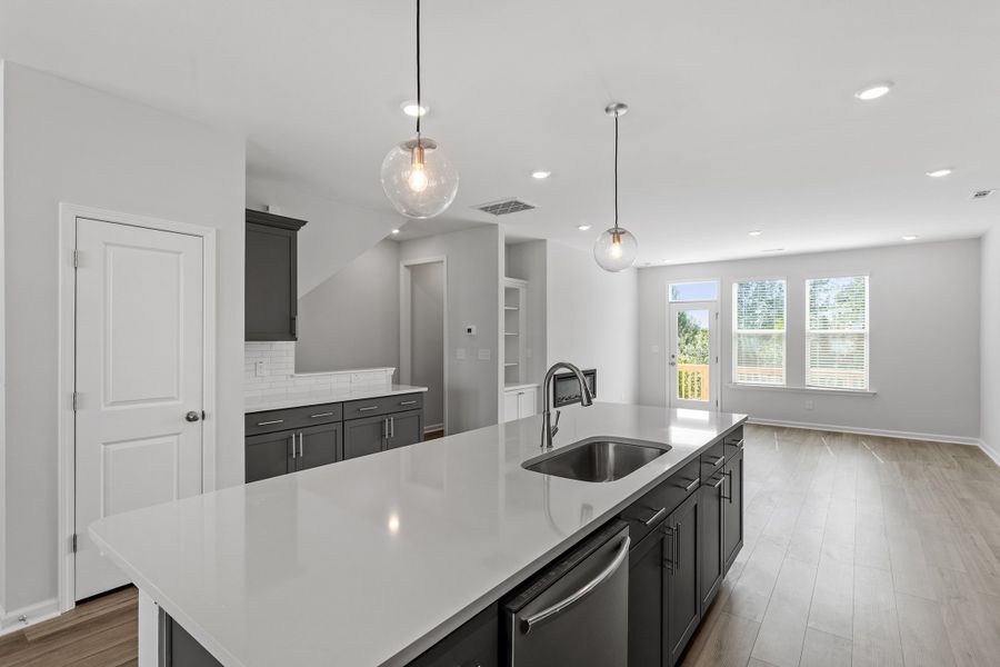 Furnished interior view inside a new home in Renaissance at White Oak, Garner (Image 11). Furnished interior view inside a new home in Renaissance at White Oak, Garner (Image 11).