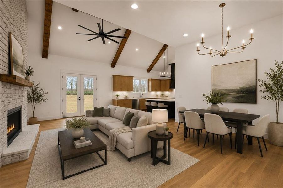 Furnished interior view inside a new home in , Carrollton (Image 16).