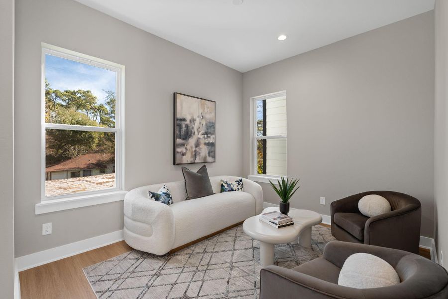 Furnished interior view inside a new home in , Houston (Image 19).