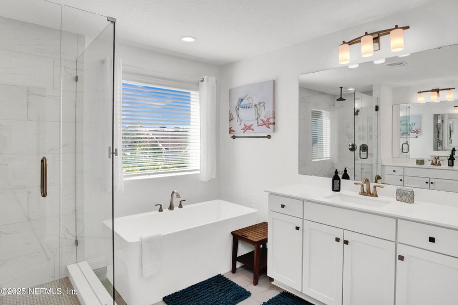 Furnished interior view inside a new home in Seaside Vista, St. Augustine (Image 58). Furnished interior view inside a new home in Seaside Vista, St. Augustine (Image 58).