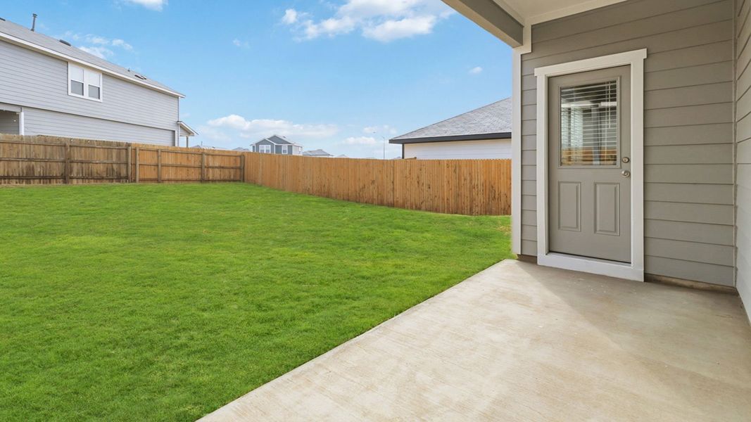 Exterior details and patio area of a home in Durango, Mustang Ridge (Image 3).
