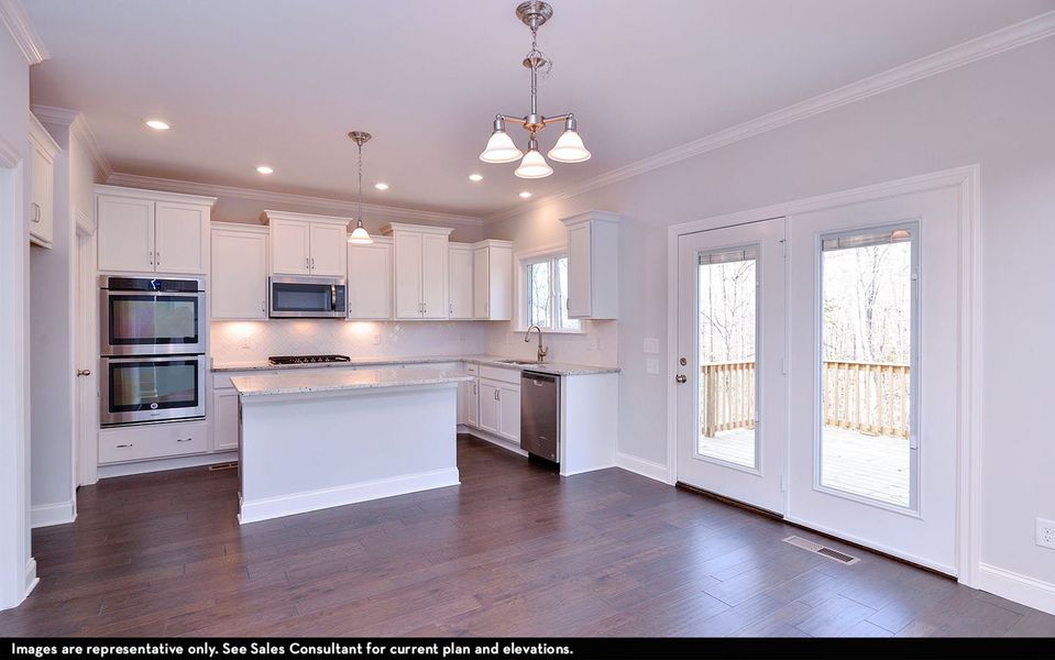 Furnished interior view inside a new home in Aden Woods, Nashville (Image 4).