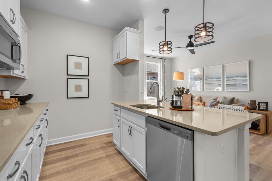 Representative furnished interior of a home built from the The Seashore Multigen by Chesapeake Homes in Coastal Club of the Carolinas, Calabash (Image 21).