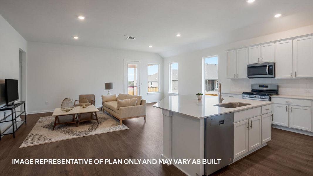 Furnished interior view inside a new home in Rosenbusch Ranch, Leander (Image 7).