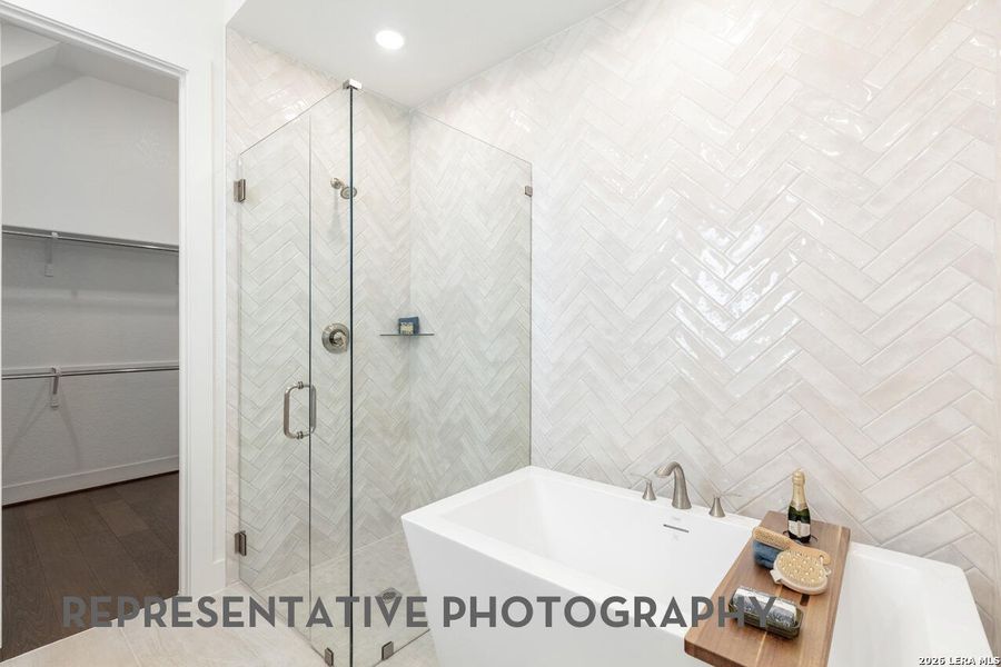 Furnished interior view inside a new home in Prominence, San Antonio (Image 30).