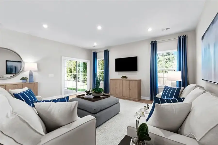 Representative furnished interior of a home built from the Palladio by Ryan Homes in Carolina Crofts, Greenville (Image 18).
