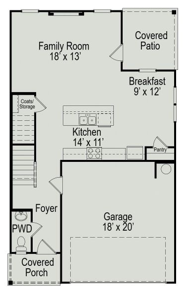 2D floor plan layout of this home in Enclave at Willis, Willis, TX (Image 4). 2D floor plan layout of this home in Enclave at Willis, Willis, TX (Image 4).
